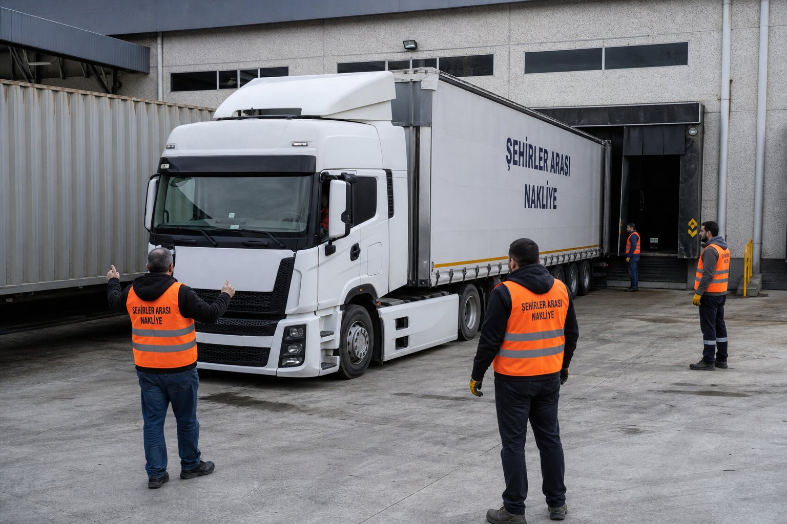 Depo sahasinda uzun yol kamyonu sevkiyat hazirligi - Sıkça Sorulan Sorular
